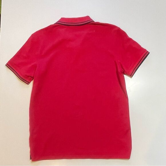 PS PAUL SMITH Zebra Logo Polo Shirt medium on Fuschia - Picture 9 of 12